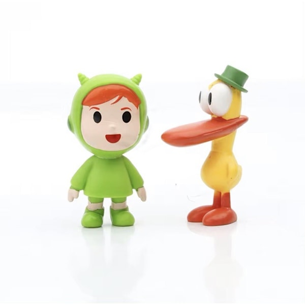 7 st/set Pocoyo Djur PVC Tecknade Figurer