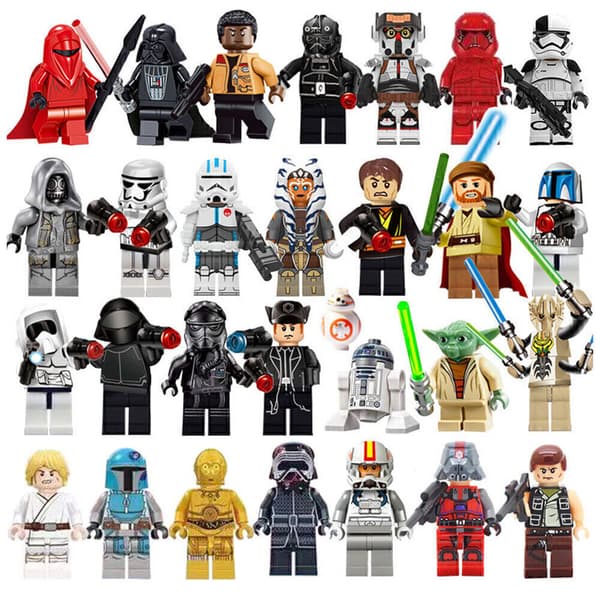 29 DELAR ETT SET StarWars Serie Byggkloss Minifigur L e Darth Vader Jedi Leksak#