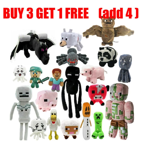XMAS Minecraft Plysch Barn Present Barn Fyllda Djur Mjuka Gosedjur Leksaker 20cm Little zombie