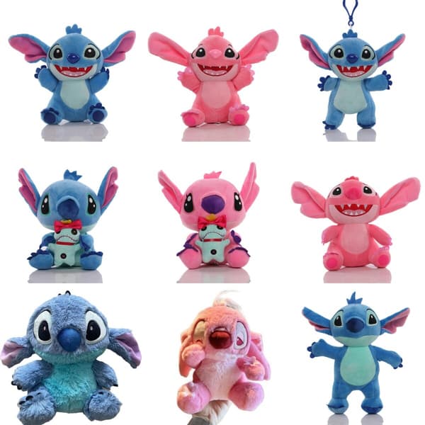 Lilo Stitch Plyschleksak Stitch Scrump Docka Djur Gosedjur Barn Mjuka Leksaker Present #3 5-inch red