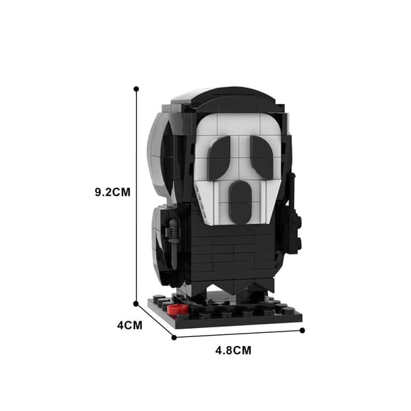 170 st Ghostface Scream Skräck MOC Byggklossar Kit Gåva för Skräckfans
