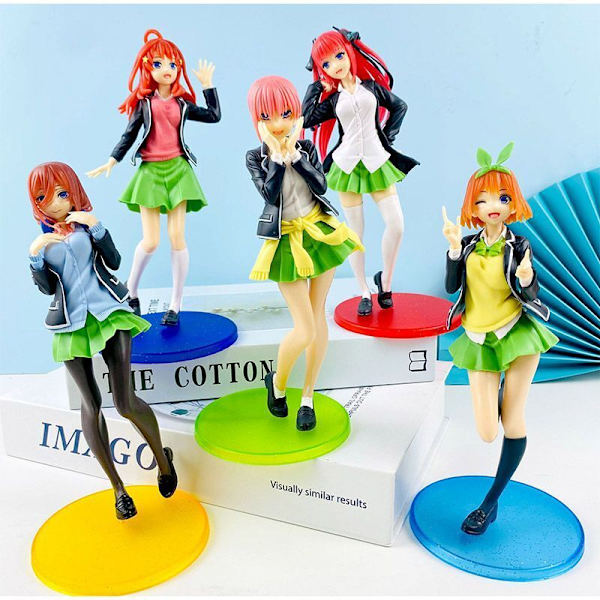 The Quintessential Quintuplets Figure Collection - Med Nakano Ichika Itsuki 5pcs
