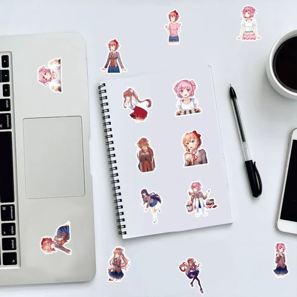 53X Doki Doki Literature Club Anime Stickers kawaii Natsuki Monika Sayori Yuri