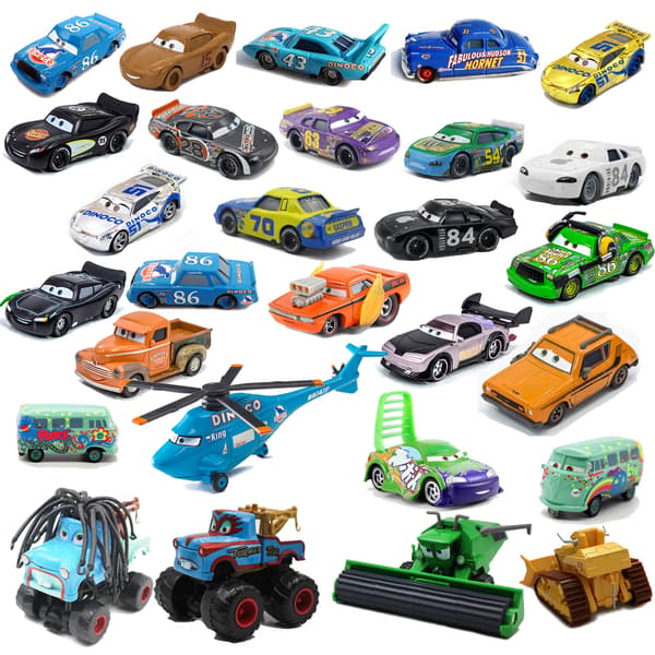 Disney Pixar Bilar Och Plan Lot Blixten 1:55 Diecast Modell Leksaker Gåva Lös Bil Dinoco Chick Hicks