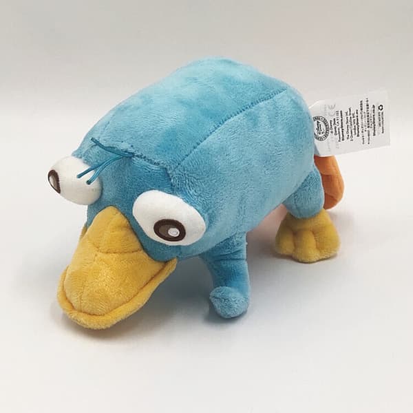 Disney Phineas och Ferb 28cm plyschfigur Perry the Platypus gosedjur NWT