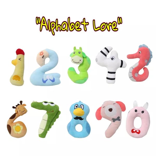 Giftfri plyschleksak Alfabet Lore Number Blocks Dekor Xmas Gift 2