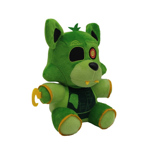 2 st FNAF Plyschleksaker Pirat Foxy Röd Grön Plyschdocka för Pojke Flicka Plysch Present Set leksak mjuk