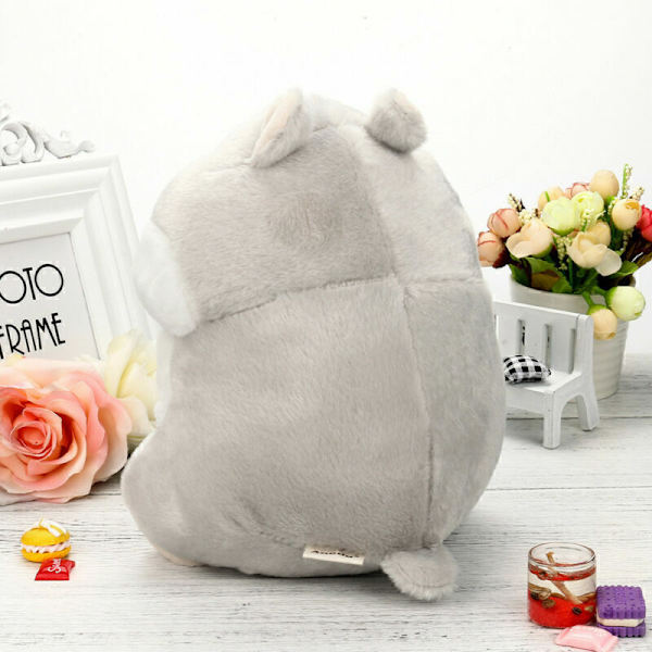 Bedårande Kawaii Fluffig Hamster Mjuk Plyschleksak Docka Söta Gosedjur Presenter NY Gray