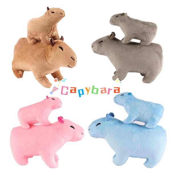 Plyschleksak Söta gosedjur Capybara Gnagardocka Simulering 5 stilar Grey 20CM