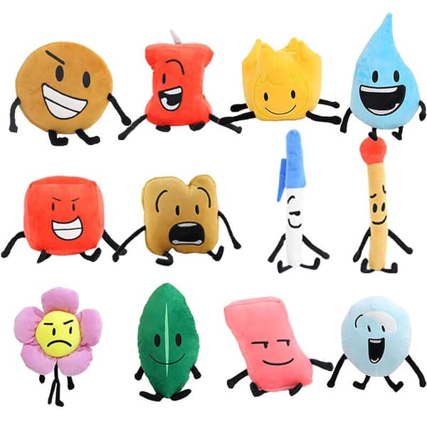 Bfdi Plyschleksak Fylld Docka Plysch Battle For Dream Island Barnens Dag Present Leksak Cube