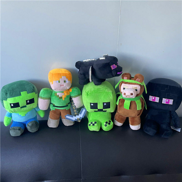 Minecraft MC Djur Kudde Plyschdocka Fylld Spel Mjuk Leksak för Barn Vuxen Gåva 18cm New Turtle