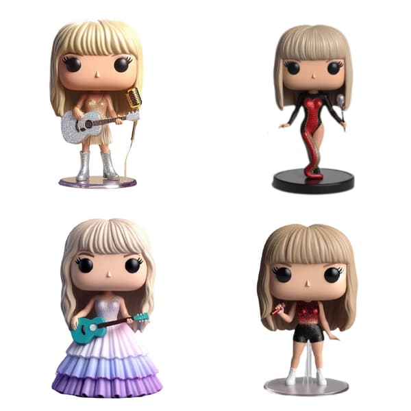 NY Taylor Swift Era’s Tour Mikrofonstativ Figurer Modell Docka Resin Action Docka Gåva* Style 7