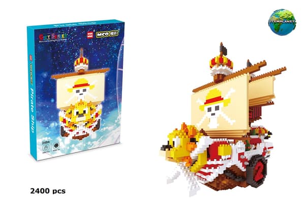 Actionfigurer Nano Mikro Byggklossar Samling Pedagogisk DIY Leksak Gåva Thousand Sunny
