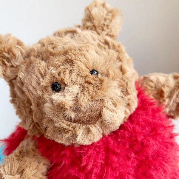 Jellycat Bartholomew Bear 26cm Ultra Mjuk Plysch Heartthrob Edition BNWT leksak