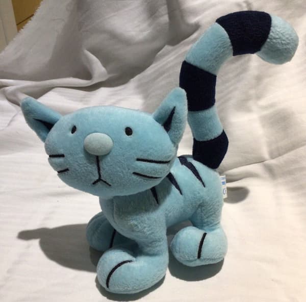Vintage 1998 Pilchard Plysch mjuk leksak Bob The Builder Cat