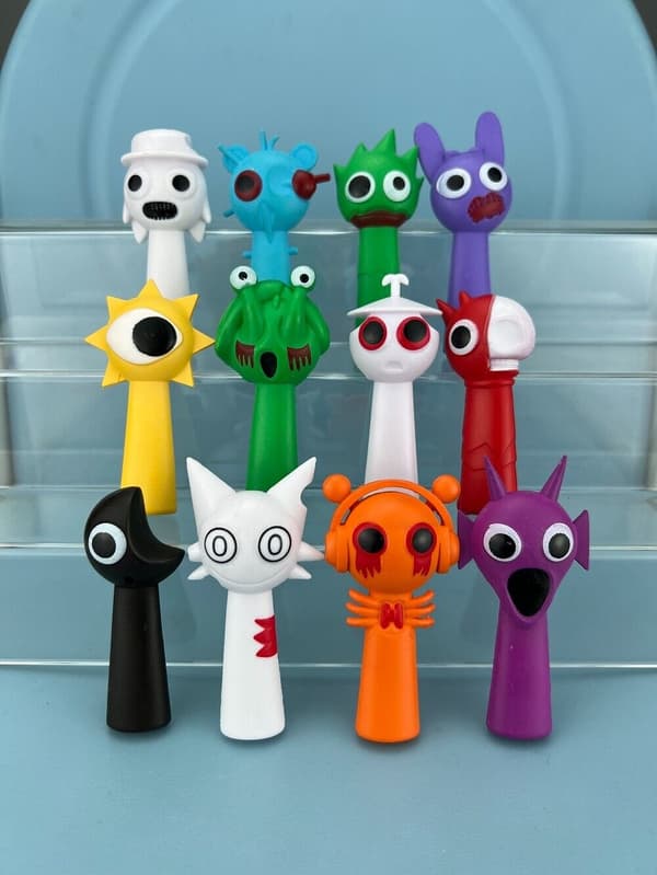 80 st Sprunki Rhythm Box Spel Action Leksak Spelfigurer Leksaksfigur Present 12PCS/Set A