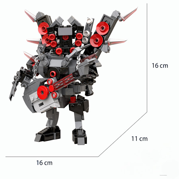 Mini Kameraman Modell Byggklossar Set för Skibidi Toalett MOC Klossar Leksaker Kit G055Q