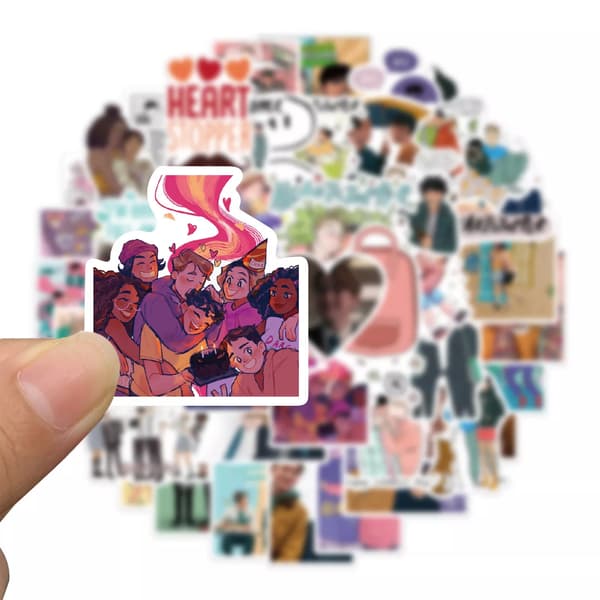 50 st Heartstopper Charlie Spring Nick Nelson Anteckningsbok Graffiti Teens Stickers
