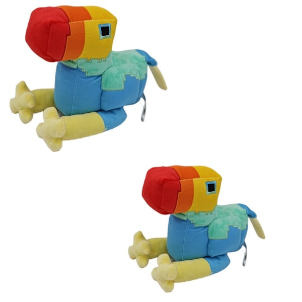 My Word Minecraft Plyschdocka Fyrkantig Häst Gul Kamel Fyrkantig Kycklingdocka Presentleksak mjuk 2×square chicken