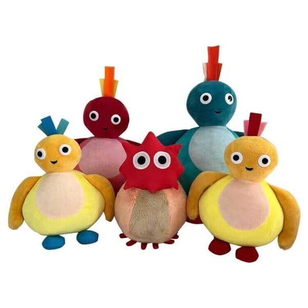 Ny Animation Twirlywoos Chickedy Chick Toodaloo Bighoo Plyschleksaker Julklapp mjuk E5