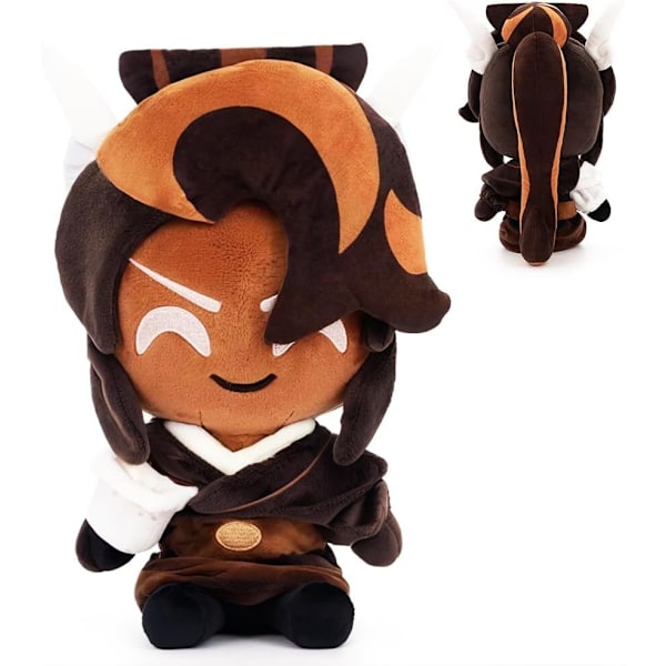 Shadow Milk Cookie Plyschleksak Docka Figur Spel Cookie Run: Kingdom Gosedjur- Caramel Arrow Cookie