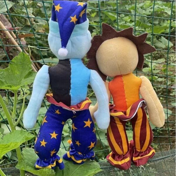 Sundrop fnaf Clown Docka Säkerhetsbrist Sol Måne Docka Midnattsbjörn Leksak plysch mjuk Standing Sun