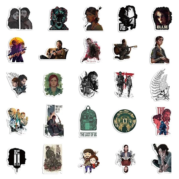 50X The Last of Us Stickers PS5 Joel Ellie Game Iphone Case Laptop Konsoler Del