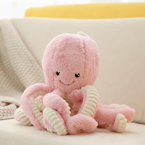 40cm Bläckfisk Plysch Mjuka Leksaker Gosedjur Teddy Docka Kramande Havsdjur White