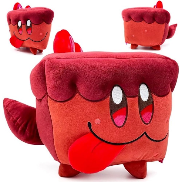 Shadow Milk Cookie Plyschleksak Docka Figur Spel Cookie Run: Kingdom Gosedjur- Red Cake Hound