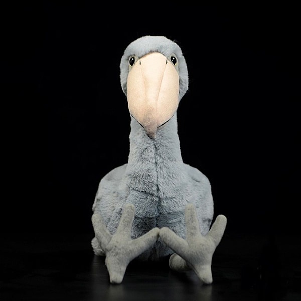 32cm Livslevande Träskonäbb Plyschleksak Valhuvud Stork Docka Födelsedag Julklapp mjuk