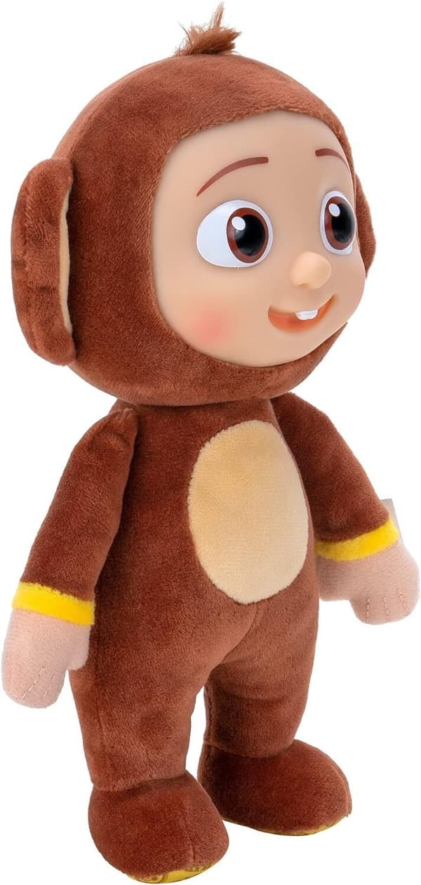 Cocomelon - JJ Monkey Plysch Action Figur Doll - Leksak för barn, pojkar och flickor, 8"
