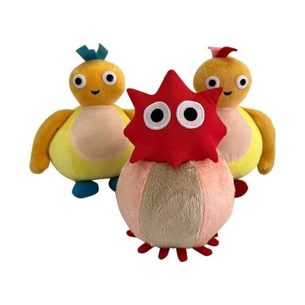 Ny Animation Twirlywoos Chickedy Chick Toodaloo Bighoo Plyschleksaker Julklapp mjuk E5