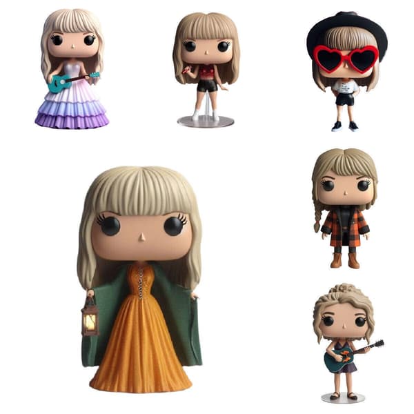 NY Taylor Swift Era’s Tour Mikrofonstativ Figurer Modell Docka Resin Action Docka Gåva* Style 8