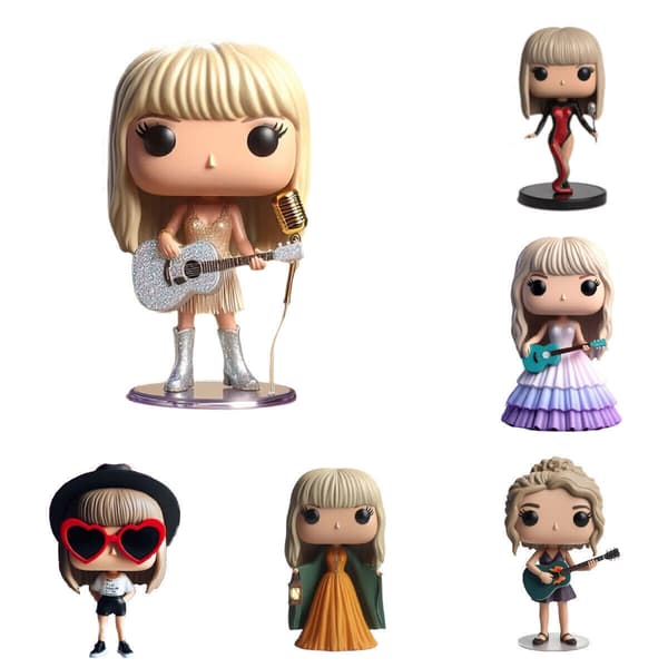 NY Taylor Swift Era’s Tour Mikrofonstativ Figurer Modell Docka Resin Action Docka Gåva* Style 7