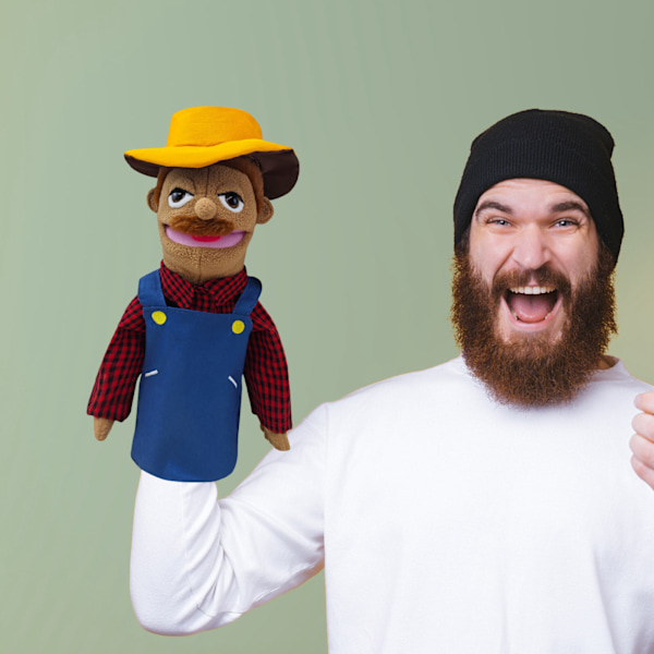 Mjuk plyschleksak handdocka, roliga dockor leksak professionell karaktär handdocka 0 #11