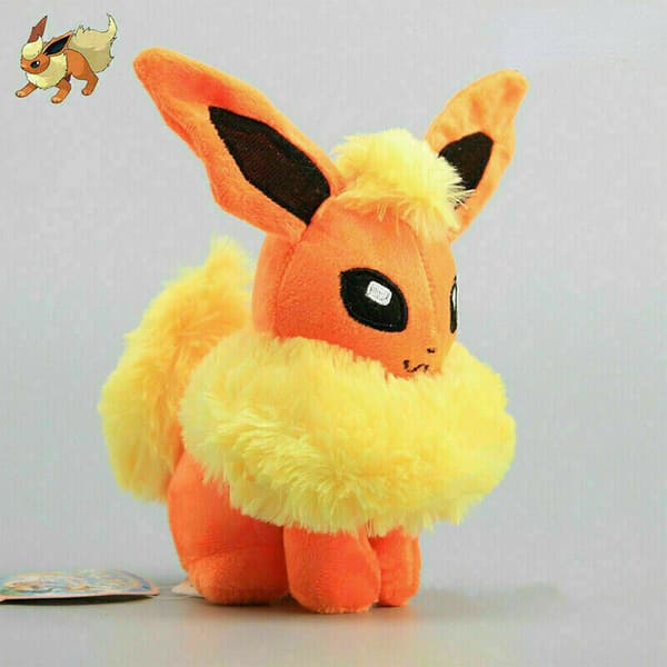 NYTT 7 Evolution av Eevee Plyschdocka Set Eeveelution Stående Mjuk Leksak Gåvor 9pcs