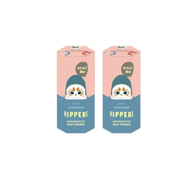 1/2 st Sonny Angel Hippers X Mofusand Figur Blind Box Mini Figur Presentleksaker 2PCS