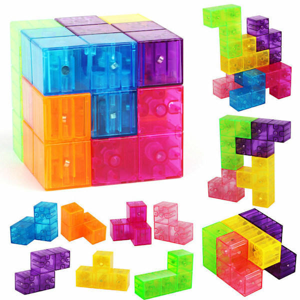 Magnetiska Byggklossar Formset 3D Barn Transparenta Klossar Perfekt Present