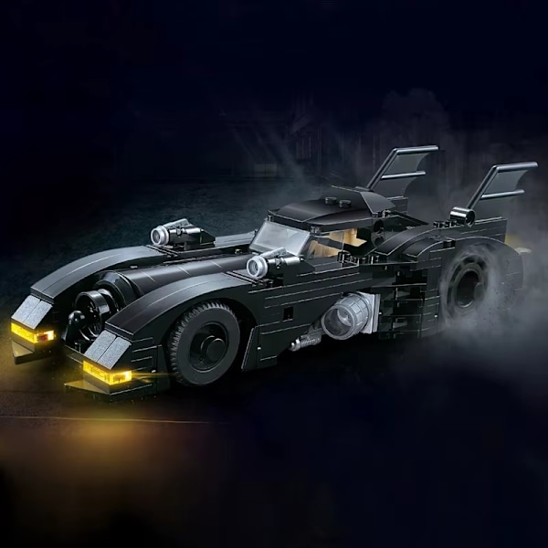 NY 378 Delar Batmobile 1989 MOC Högkvalitativa Byggklossar