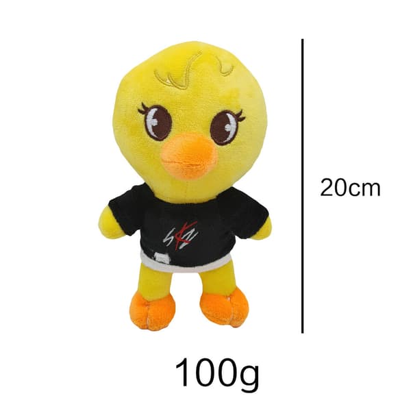 Söt Skzoo björndocka plyschleksak tecknad djurstoppad docka Pp bomullsfyllning Chick 20cm/7.8in