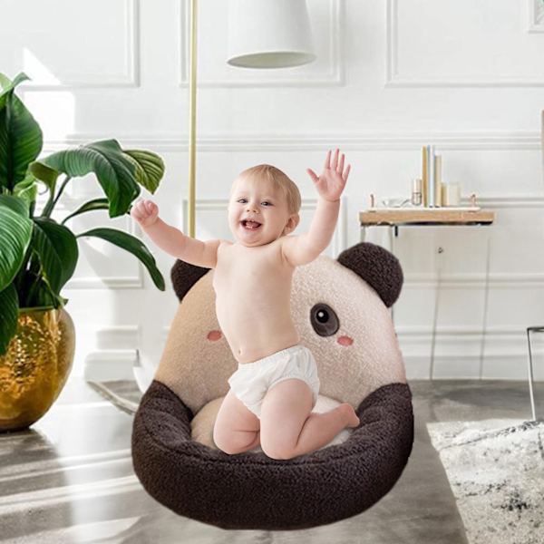 Panda Plyschfåtölj för Barn Barn Stoppad Sittande Panda Fåtölj Soffa Small Panda