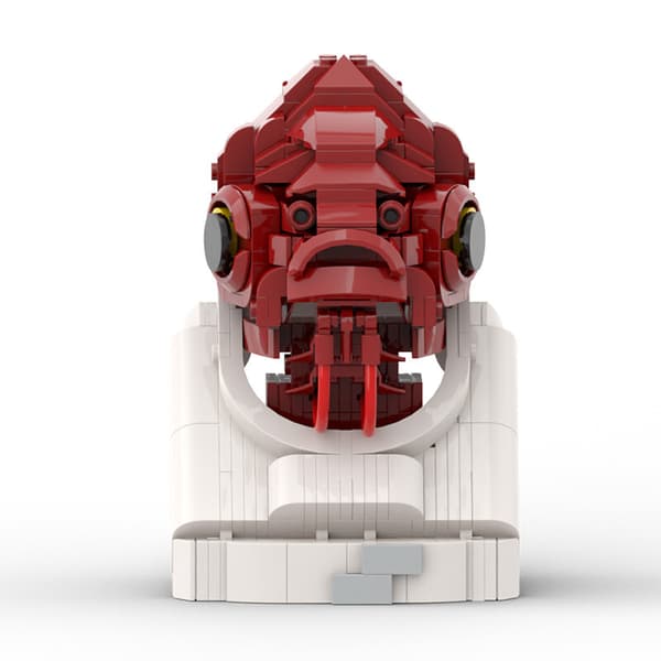MOC Amiral Ackbar Byggklossar Star Wars The Black Series Samlarmodell