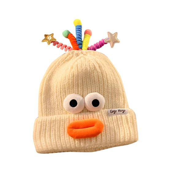 Monster Shrek Vinter Stickad Mössa Beanie Ull Rolig Cap Nyhet Kvinnor / Män White One Size
