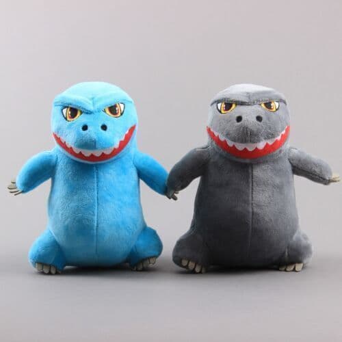 King Monster Godzilla Plyschleksak Mjuk stoppad djurdocka 8 figur present Blue 10cm
