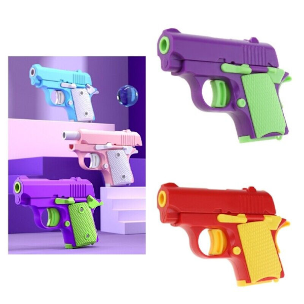 Stress relief Fidgets Toy Guns Lekfull underhållning Leksak Praktisk skämt rekvisita Orange