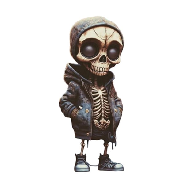 Coola Skelettfigurer i Resin Halloween Skelettfigur Dödskalle Skräckinjagande- B
