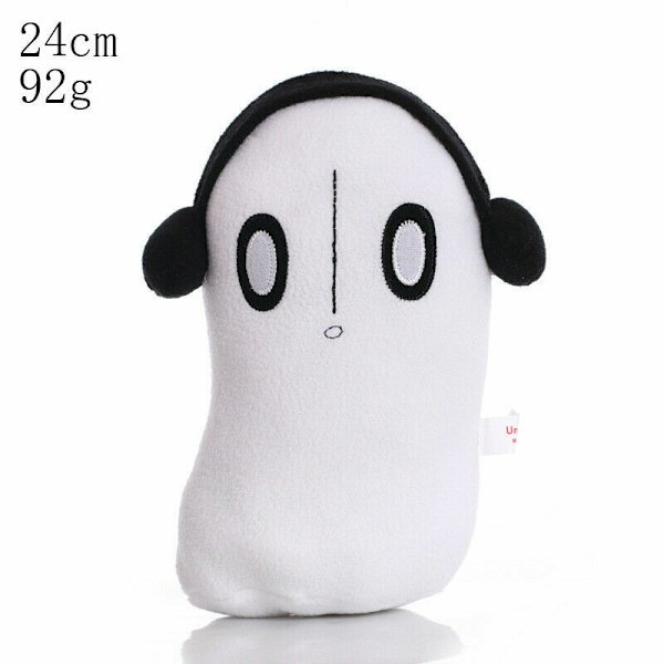 Deltarune Undertale Lancer Ralsei Asriel Plysch Figur Leksak Mjuk Fylld Docka Gåva White Ghost 24cm