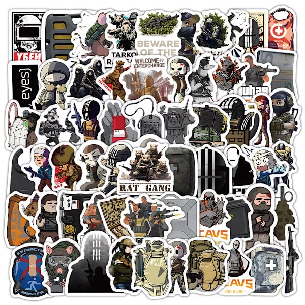 103X Söt Meme Escape from Tarkov Video Game Character Stickers Laptop Graffiti