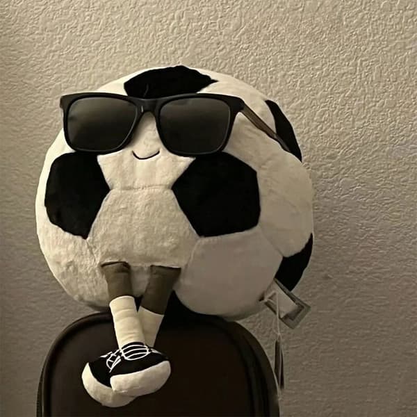 Jellycat Fotboll Gosedjur Amuseables Fluffy Samlarobjekt Sport 21CM mjuk