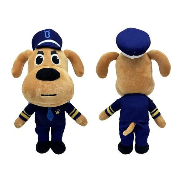 Sheriff Labrador Plyschleksak Tecknad Hund Gosedjur Figur Doll gåva